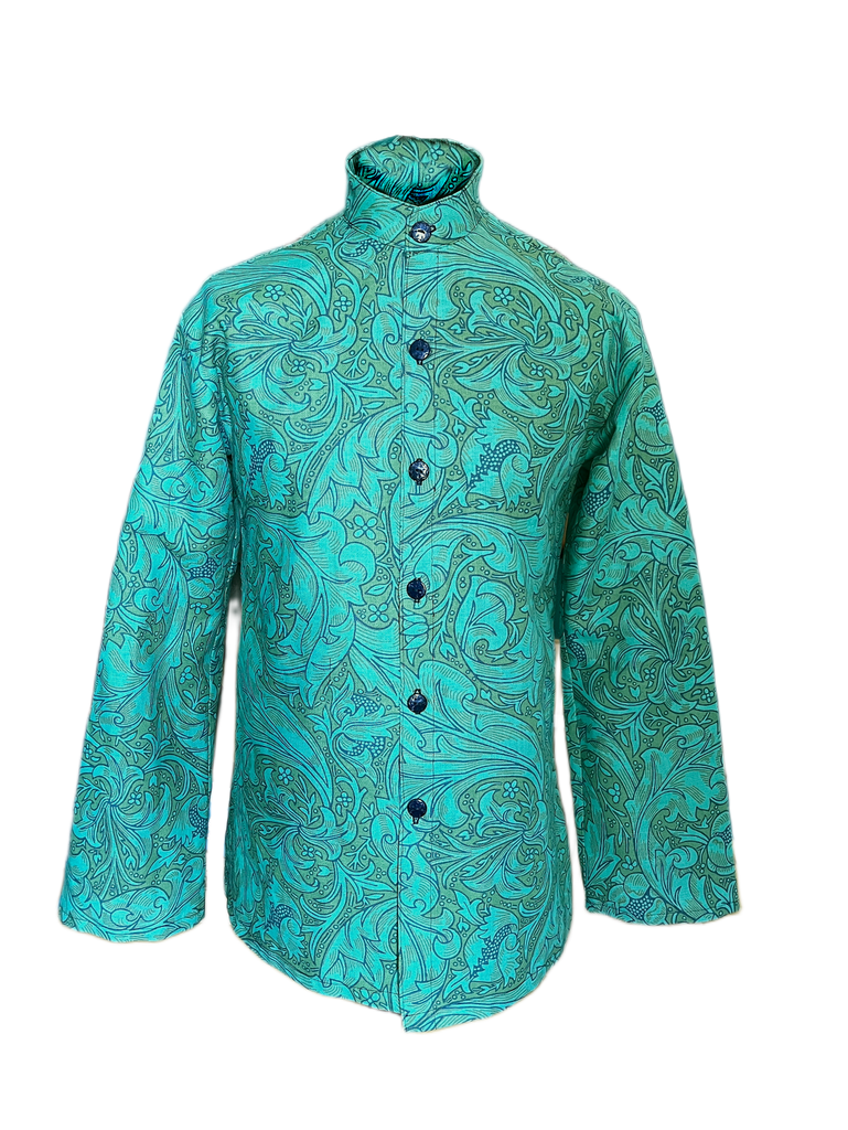 Vintage William Morris Bachelors Button Kaftan Shirt