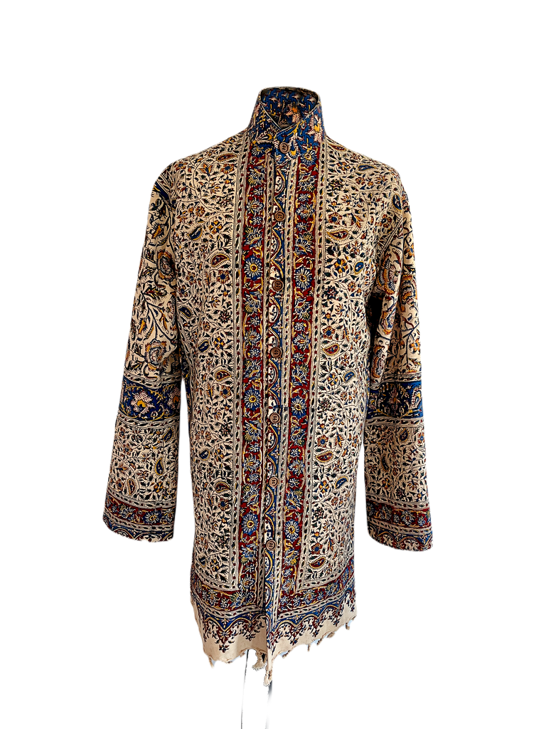 Esfahan Linen Psychedelic Kaftan Shirt