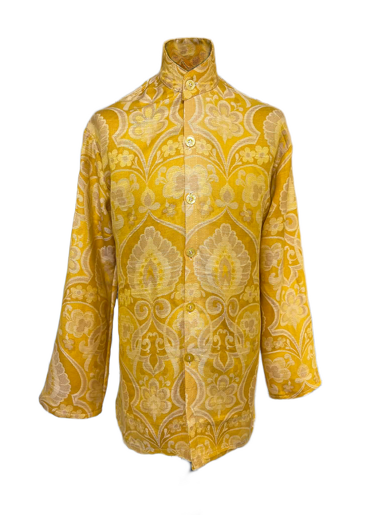 Vintage Yellow Kaftan Shirt