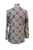 square patterned kaftan shirt