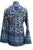 psychedelic blue kaftan shirt