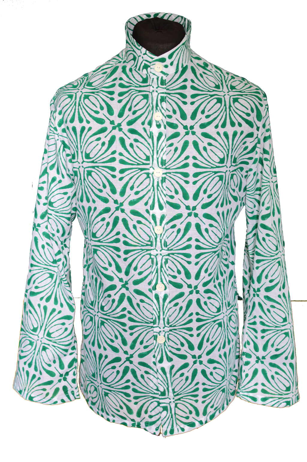 Green and White Kaftan