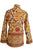 psychedelic 60s yellow and red kaftan shirt