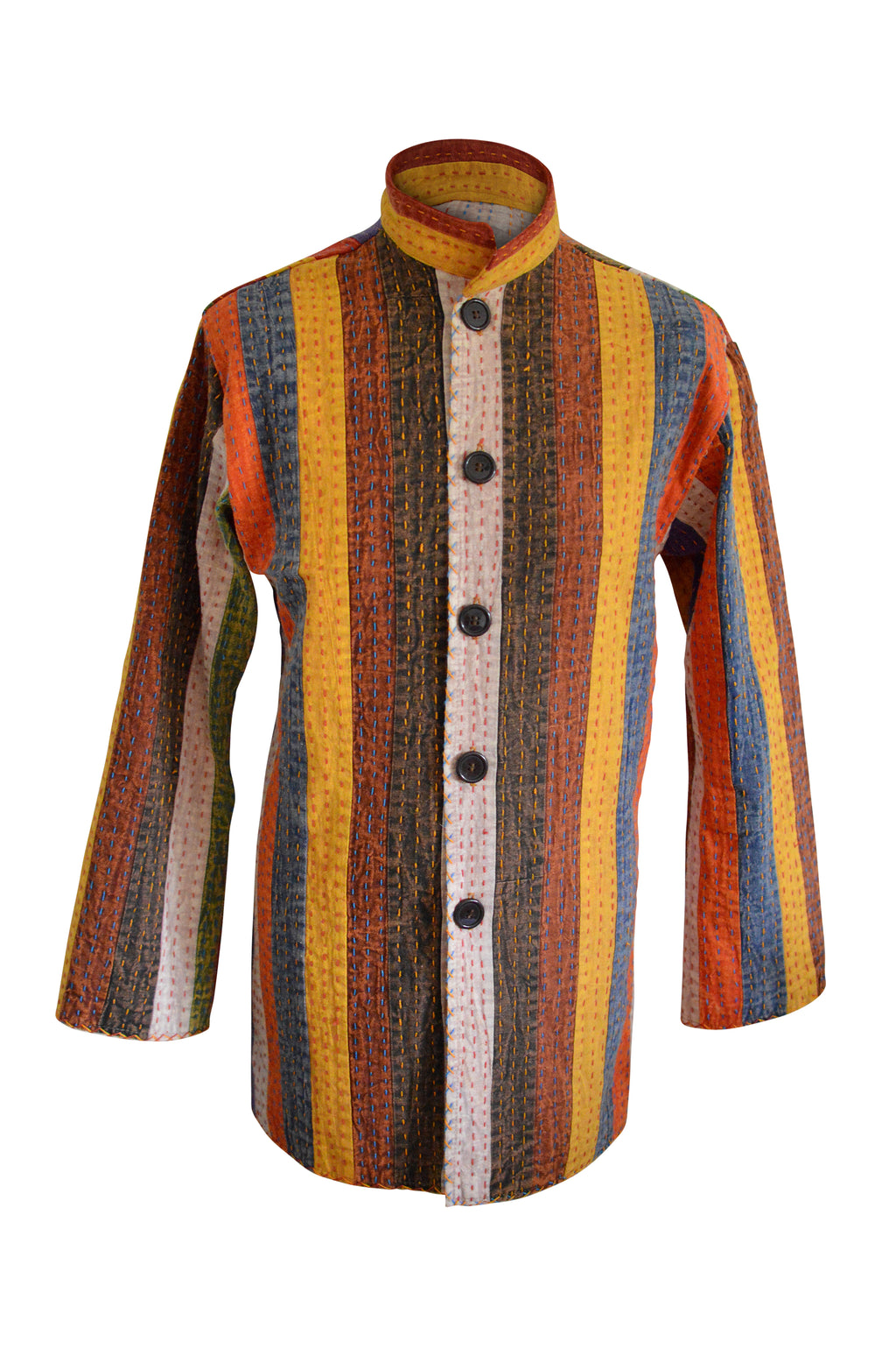 Striped Indian Kantha Tunic