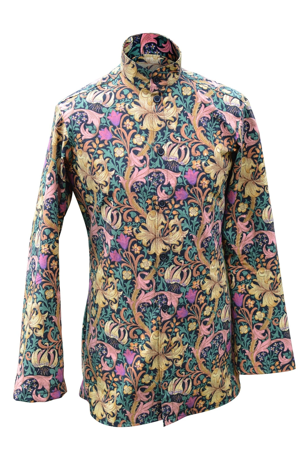 Vintage William Morris Golden Lily Kaftan Shirt - Dream Dragon